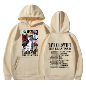 Taylor The Eras Tour Cream Hoodie