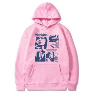 Taylor Midnight Album Swift Pink Hoodie